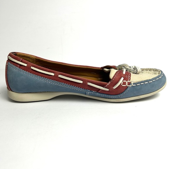 Sebago Boat Shoes Leather Loafers Slip On‎ Casual Blue Red Women's Size
7.5 - Picture 1 of 7